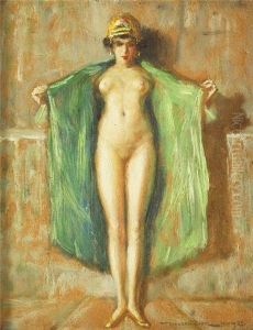 Akt Im Grunen Kaftan by Hans Hassenteufel