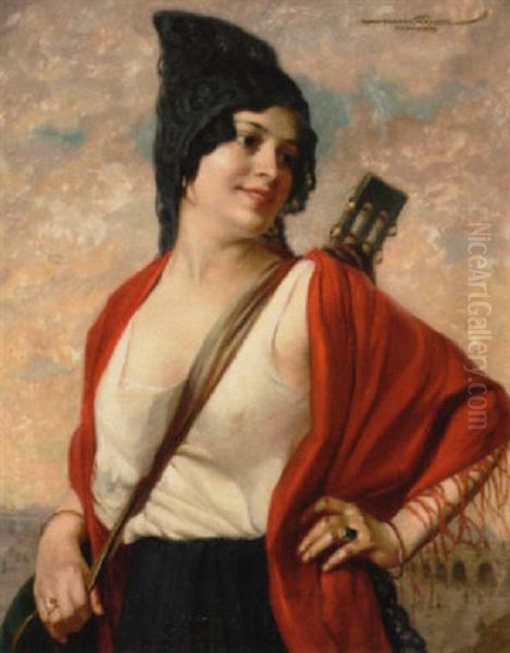 The Mandolin Player - view 1