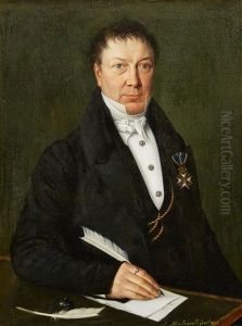 Portrait Of A Man With A Quill And A Letter