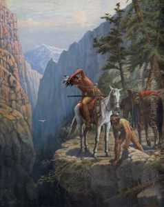 Indians At The Overlook by Matthew Hastings
