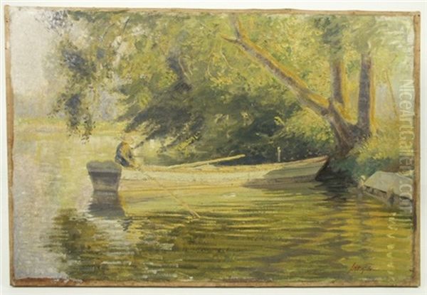 Boy In A Rowboat - view 1