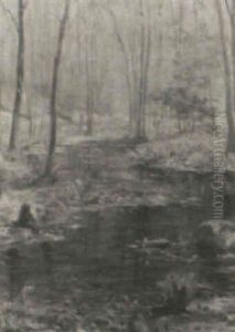 Forest Interior by Joseph Henry Hatfield