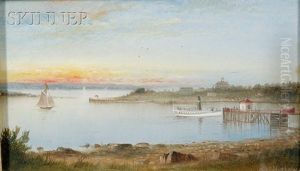 Whitehead-cushing's Island, Near Portland, Me. (4 Works) by George M. Hathaway