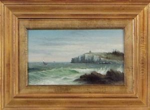 View Of The Bandstand On The Coastline Off Cushing, Maine