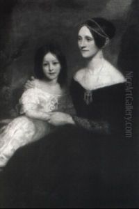 Portrait Of A Mother And Her Daughter by George M. Hathaway