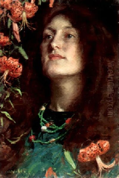 Portrait Of Emily Hatherell, The Artist's Wife - view 1