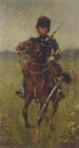 A Sergeant Of The 3rd Hussars by Arie Van Hattem