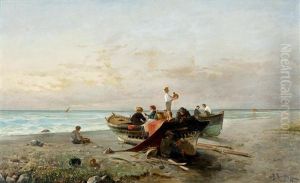 A Peaceful Scene By The Shore by Vassilios Hatzis