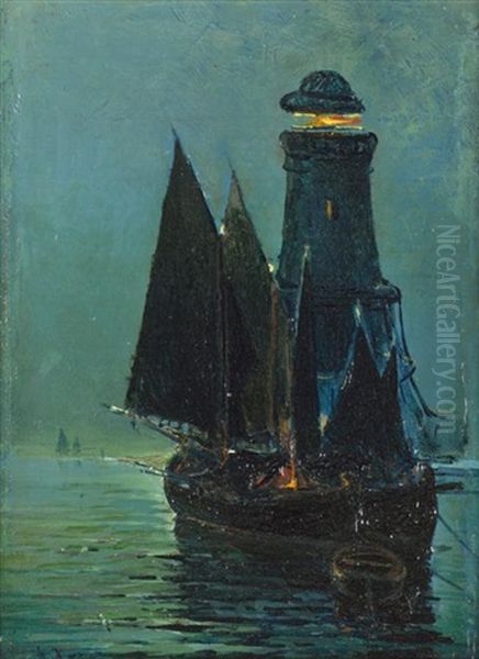 Nocturnal Maritime Scene - view 1