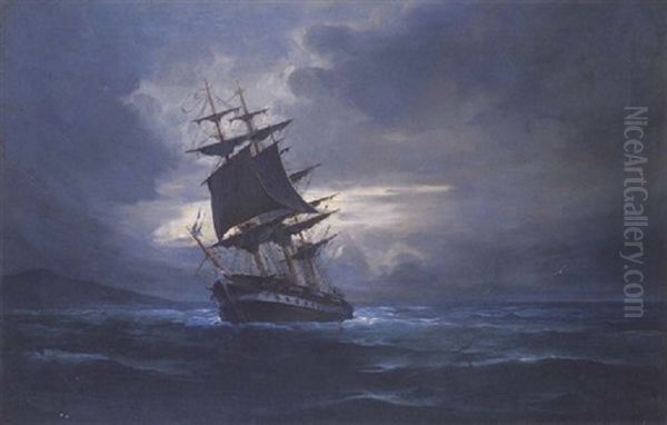 Sailing At Dusk - view 1