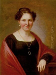 Damenportrat by Joseph Hauber