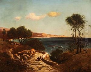 Italian Coastal Scene by Michael Haubtmann