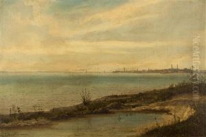 Stadt Am Seeufer by Michael Haubtmann