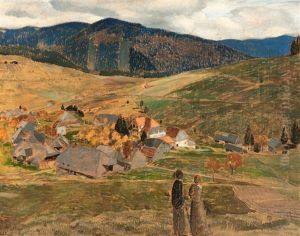 View Of Bernau by Albert Haueisen