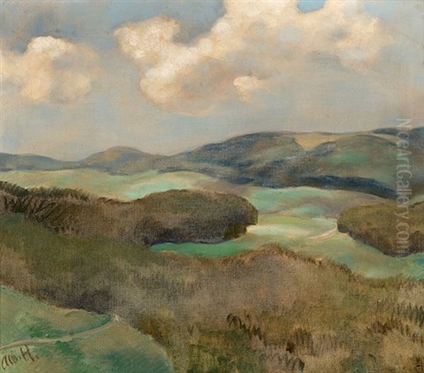 Weiter Blick In Die Sommerliche Pfalz - view 1