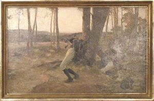 Schlachtenszene by Robert Von Haug