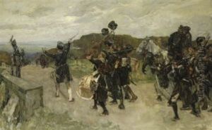 Bluchers Truppen Erblicken Den Rhein by Robert Von Haug