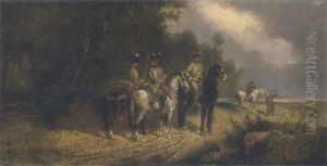Reiter Am Wald by Robert Von Haug