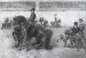 Aufmarsch Zu Einem Mittelalterlichen Turniergefecht by Robert Von Haug