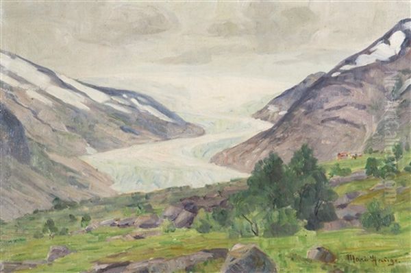 A View Of A Mountain Glacier - view 1