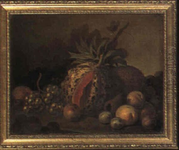 Still Life Of Fruit On A Ledge - view 1