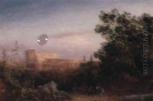 The Colosseum At Sunset, Rome by Gustav Von Haugk