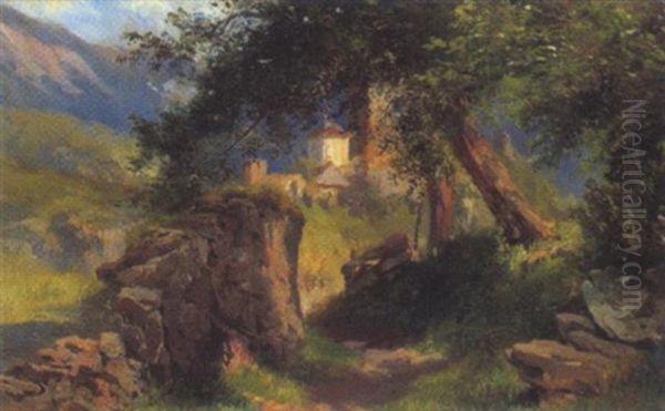 Zwei Ansichten Von Geiersberg Bei Friesach - view 1