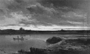 Abend An Der  Donau Bei Deutsch-altenberg (niederosterreich)