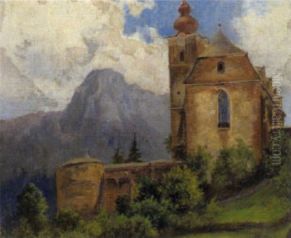 Blick Auf Die Kirche In Eisenerz, Steiermark - view 1