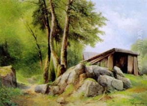 Waldlandschaft by Carl Haunold