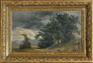 Landschaftsstudie Bei Salzburg by Karl Franz Emanuel Haunold