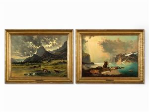 Mountain Landscapes (2 Works) Mountain Landscapes (2 Works)