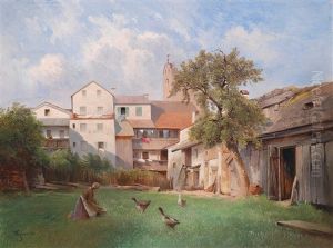 Hof Des Seifensiederhauses In Tittmoning, Bayern