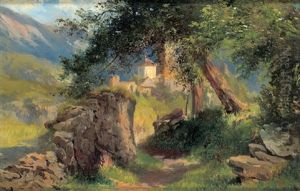 Ansicht Von Geiersberg Bei Friesach (+ Another, Similar; 2 Works)