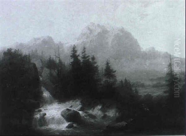 Gischtender Bergbach - view 1