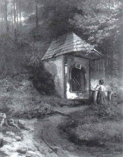 Madchen Vor Einer Kapelle - view 1