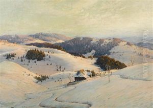 Winter In The Black Forest by Karl Hauptmann