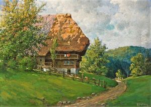 Sunny Summer Day At The Black Forest by Karl Hauptmann
