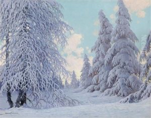 Snowy Winter's Day In The Forest Snowy Winter's Day In The Forest