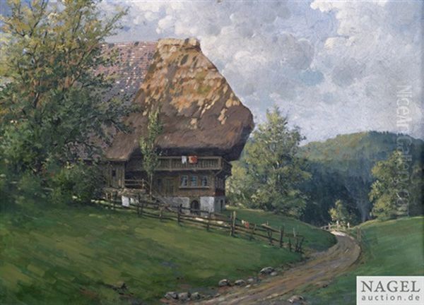 Schwarzwaldbauernhaus In Sommerlandschaft - view 1