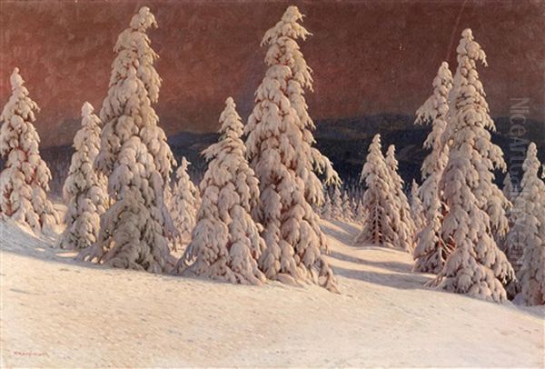 Winterlandschaft Mit Tannen - view 1