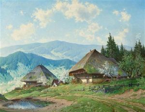 Black Forest Farm In Elztal In The Spring Black Forest Farm In Elztal In The Spring