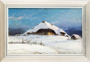 Schwarzwald-bauernhof In Winterlandschaft Schwarzwald-bauernhof In Winterlandschaft