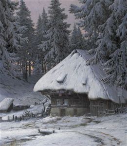 Verschneites Bauernhaus Im Schwarzwald by Karl Hauptmann