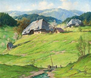 Hofe Bei Bernau Im Schwarzwald by Karl Hauptmann