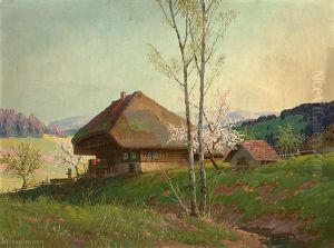 Spring In The Black Forest by Karl Hauptmann