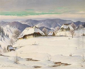 Wintertag Im Schwarzwald by Karl Hauptmann