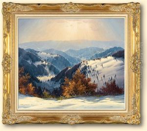 Winter In Schwarzwald by Karl Hauptmann