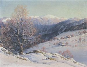Winterlandschaft Mit Blick Auf Den Feldberg Im Schwarzwald Winterlandschaft Mit Blick Auf Den Feldberg Im Schwarzwald