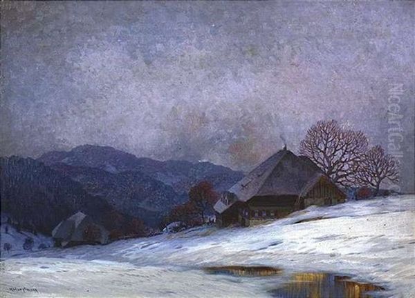 Verschneite Winterlandschaft (bernau Im Schwarzwald?) - view 1